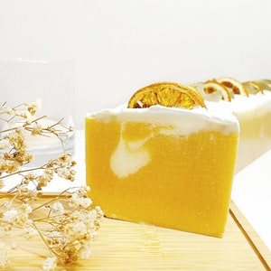 Natural soap, orange soap, cream soap, vegan image 2