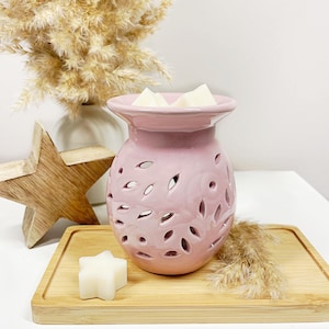 Geurlamp, keramiek, roze
