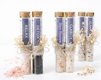 Bath ritual in a jar - Natural bath salts with essential oils, set