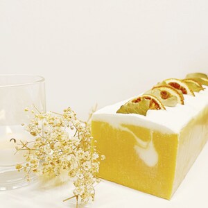 Natural soap, orange soap, cream soap, vegan image 4