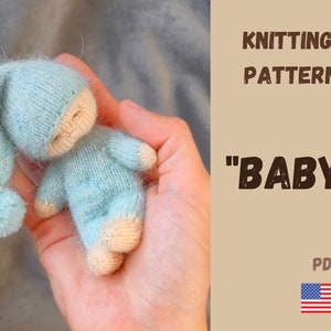 Knitted Baby Doll Pattern: Seamless Toy (PDF Pattern)