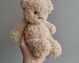 Handmade Knitted Plush Teddy Bear: Soft Plush Toy, 11 inches