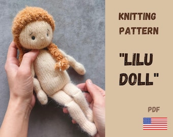 Knitted Amigurumi Doll Pattern: Step-by-Step DIY Toy (PDF)