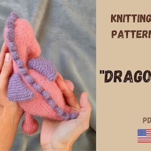 Amigurumi Dragon Knitting Pattern: DIY Tiny Toy (PDF)