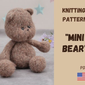 Teddybär Strickanleitung: Plüschtier (PDF-Muster)