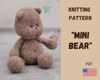 Patrón de tejido de osito de peluche (patrón PDF)