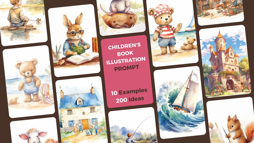 Midjourney Prompt - Child Book Illustration, Children Book Illustration ...