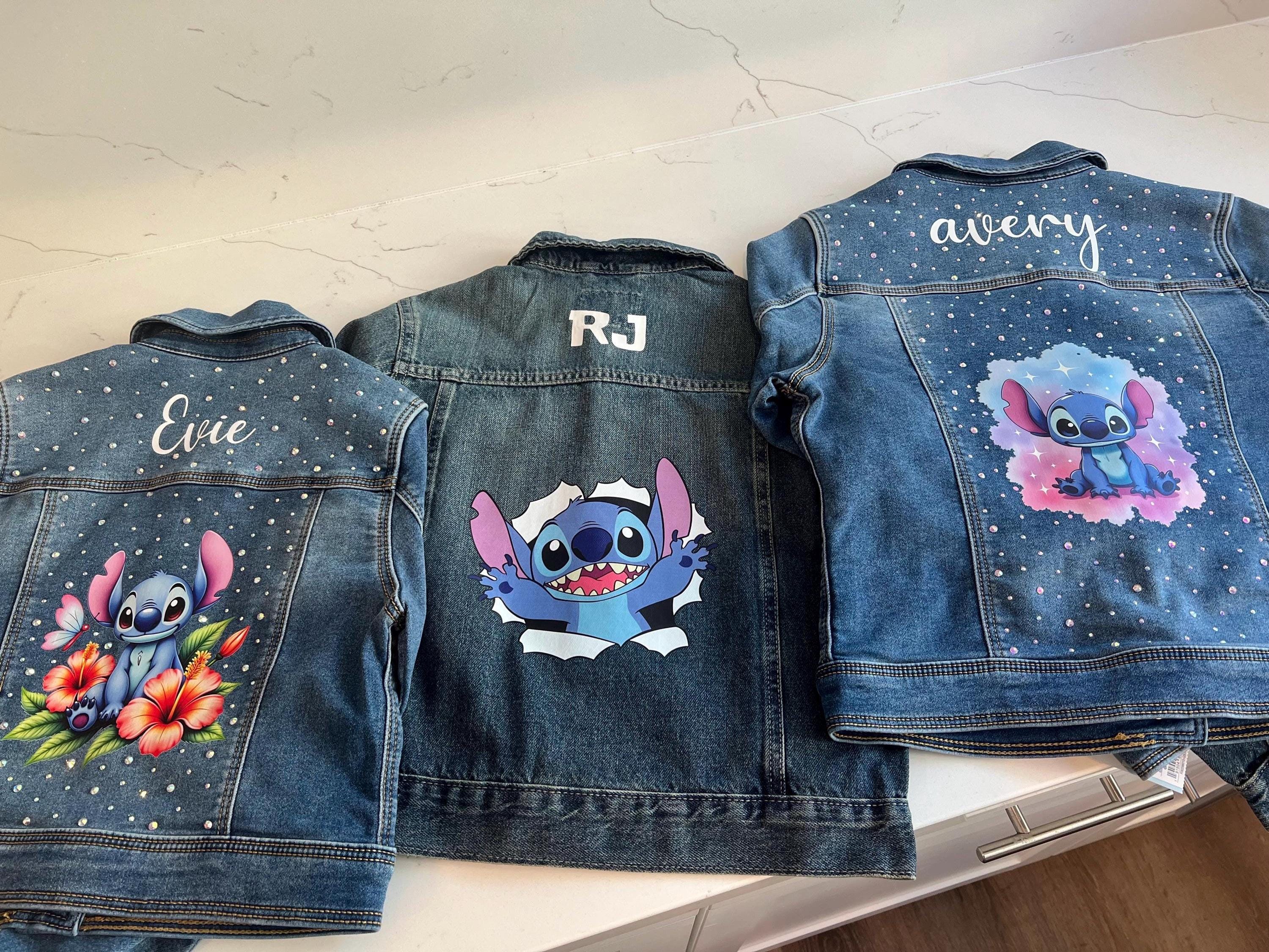 Custom Lilo and Stitch Denim Jacket for Girls | Personalized With 
