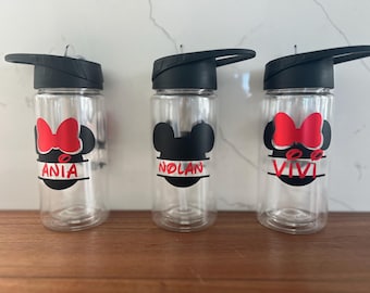 CLOSE OUT SALE!!! Personalized Disney Mickey & Minnie Acrylic Tumbler, Water Bottle - 10 oz