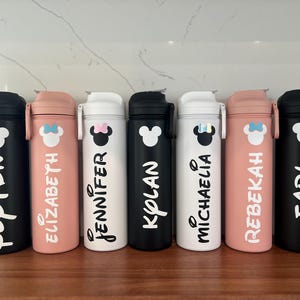 Personalized Mickey Mouse Stainless Steel Water Bottle - 24oz Tumbler