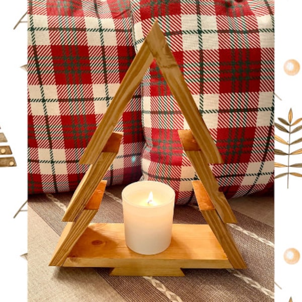 Christmas Tree Candle Holders Etsy