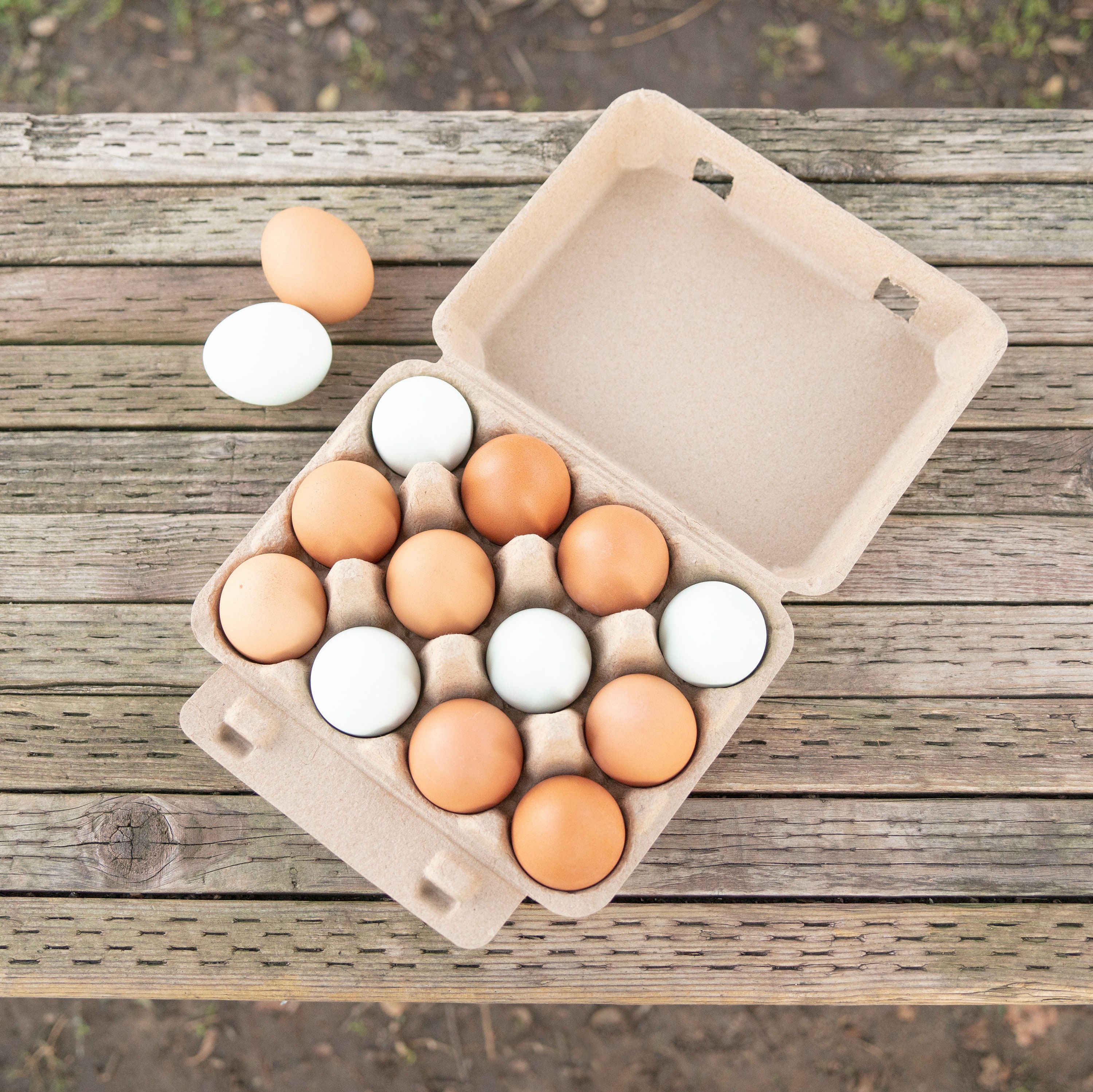 Vintage 3x4 Egg Cartons Brown 30pack Biodegradable & Recycled Pulp Eco