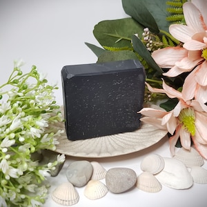 Hair soap activated carbon