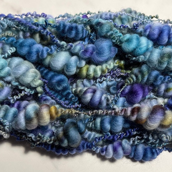 Mermaid Hair | beehive art yarn thick & thin for weaving/knitting/tapestry/special projects!