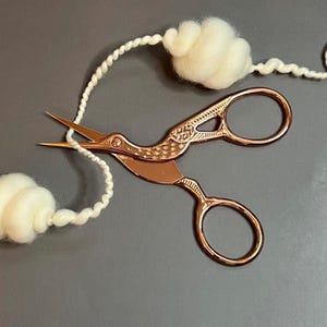 Stork Scissors | Thread Snips for Crafting | Luxury Craft | Fiber Arts Supplies