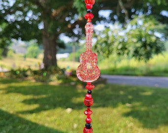 Guitar Rainbow Suncatcher