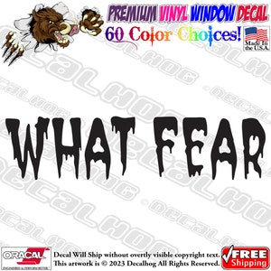 What Fear JDM No Fear Vinyl Decal Car Truck Laptop Wall Window Graphics Bumper Sticker.