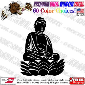 Gautama Buddha Buddhism Vinyl Decal Car Truck Laptop Wall Window Graphics Bumper Sticker.
