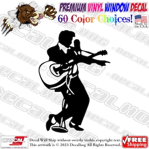 Elvis The King Presley Vinyl Decal Car Truck Laptop Wall Window Graphics Bumper Sticker.