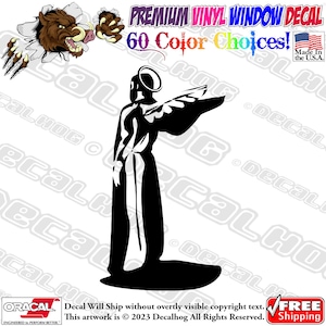 Holy Angel Halo Christian Angelic Vinyl Decal Car Truck Laptop Wall Window Graphics Bumper Sticker.