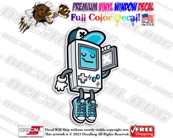 Gameboy Retro Nintendo Gaming Full Color Car Truck Laptop Wall Window Graphics Vinyl Decal Bumper Sticker.