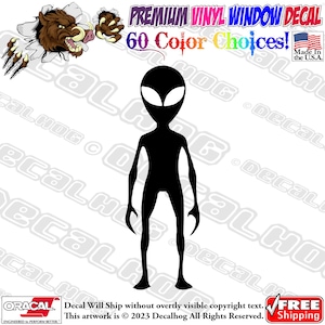 Alien Vinyl Decal Car Truck Laptop Wall Window Graphics Bumper Sticker.