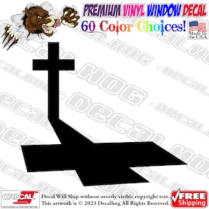 Holy Cross Christian Lord Jesus Christ Vinyl Decal Car Truck Laptop Wall Window Graphics Bumper Sticker.