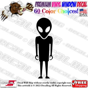 Alien Vinyl Decal Car Truck Laptop Wall Window Graphics Bumper Sticker.