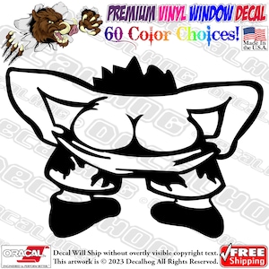 Kiss My Rear Butt Ass Funny Adult Vinyl Decal Car Truck Laptop Wall Window Graphics Bumper Sticker.