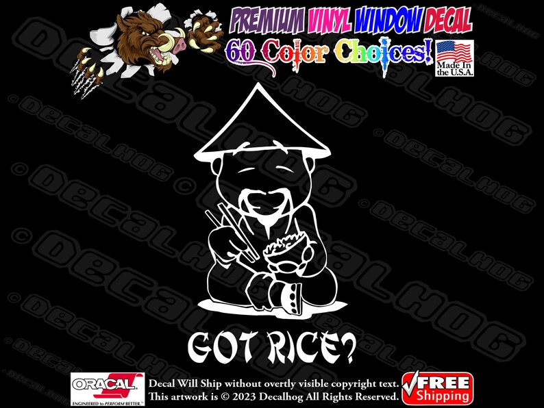 Got Rice Banner Got Rice Man JDM Vinyl Decal Car Truck Laptop Wall Window Graphics ...