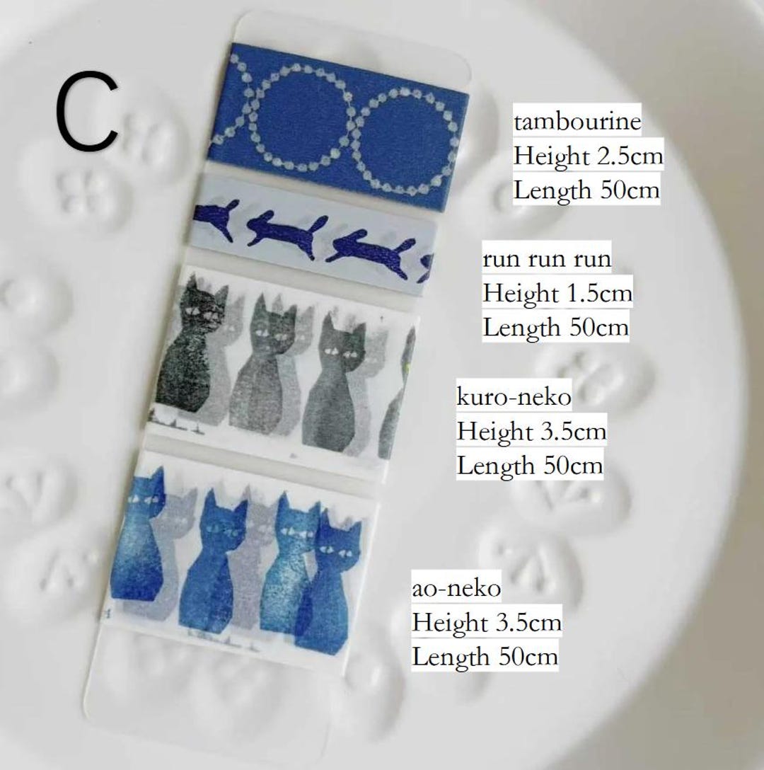 Sample003# Masking Tape 50cm Sample, 4 Pattern a Set, All From Mt X ...