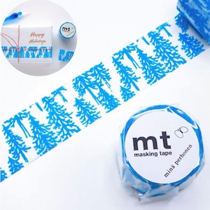 MINA55# Rare Find Flocky 'Metsa' Masking Tape , mt x minä perhonen, Journal Decor Masking Tape, 30mm X 3m, Made in Japan