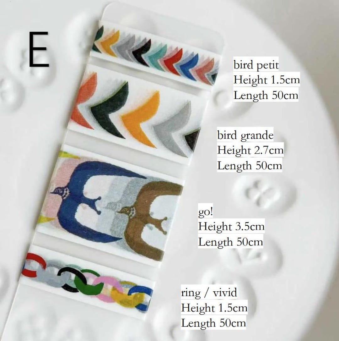 Sample005# Masking Tape 50cm Sample, 4 Pattern a Set, All From Mt X ...