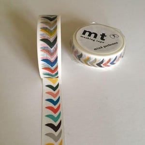 MINA26# Flying Bird Masking Tape, mt x minä perhonen, Colorful Festival Pattern Masking Tape Journal Decor, 15mm X 10m, Made in Japan, petit