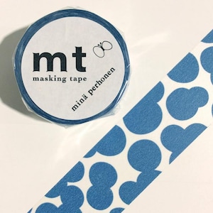 MINA30# Soda Water Blue Masking Tape Journal Decor Masking Tape, Blue Bubble Masking Tape, mt x minä perhonen, 35mm X 10m, Made in Japan