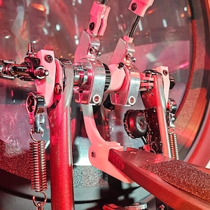 2 Direct Drive Linkages for Tama Speed Cobra Double Bass Pedal Conversion (Fully Assembled) - Newly Updated Design (Black)