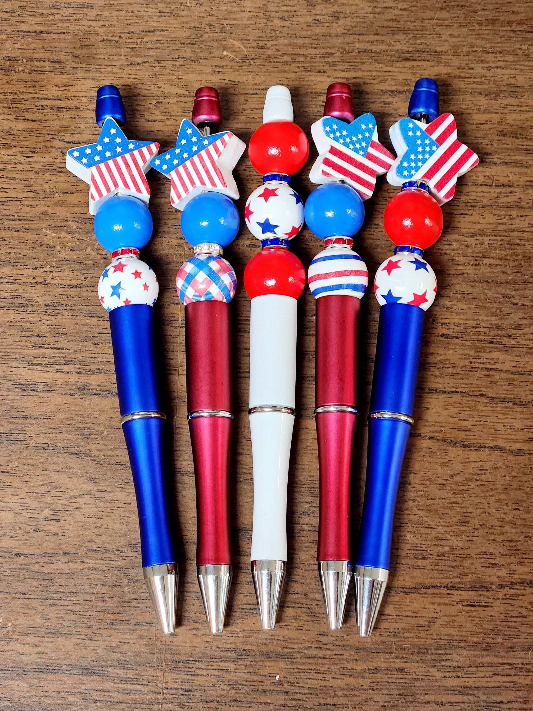 American Themed Ballpoint Beaded Pens $5 Each for Sale in Las