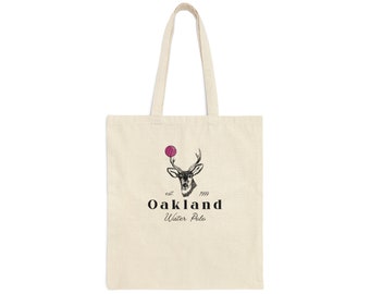 Oakland: Deer Since 1999 Cotton Canvas Tote Bag