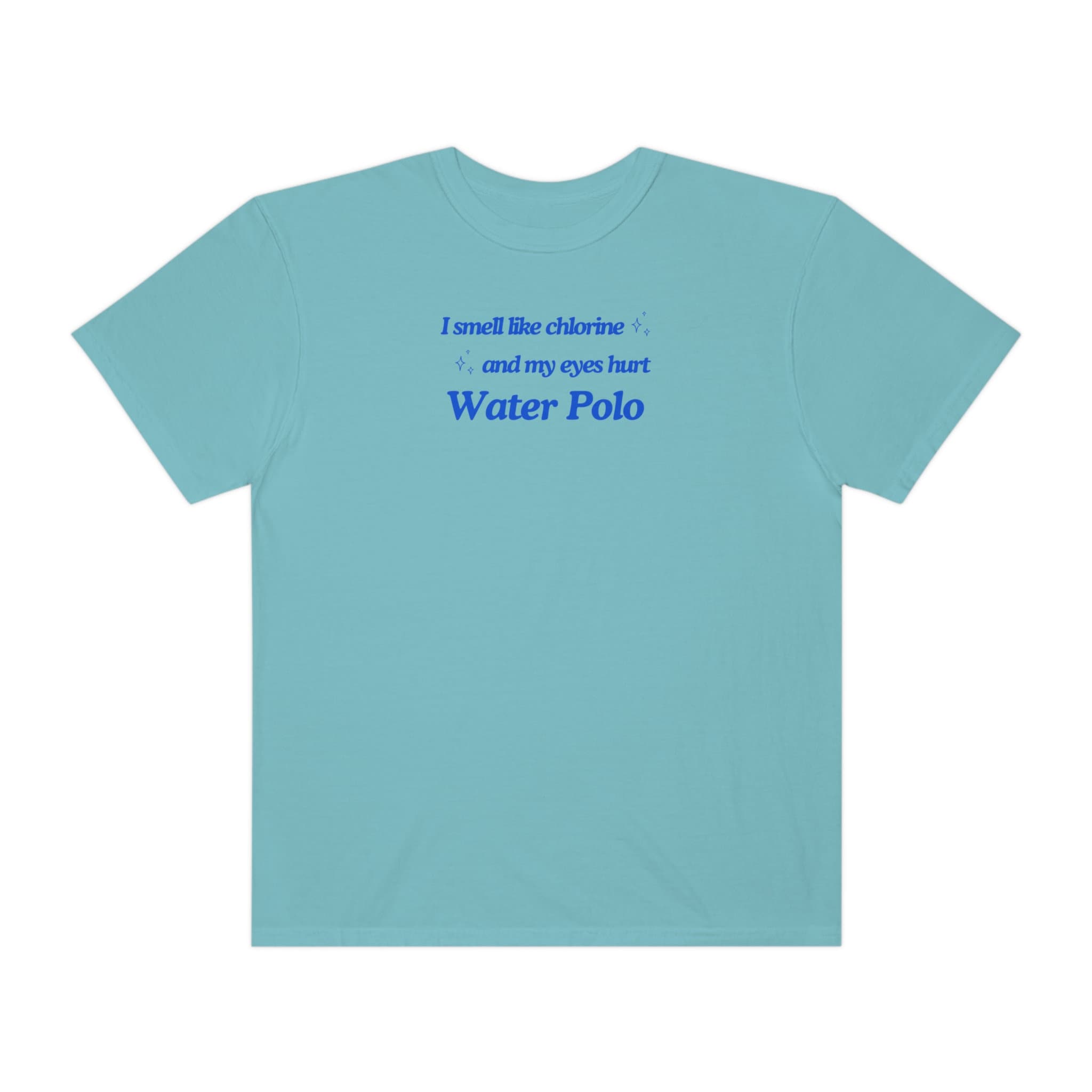 Water Polo Chlorine Hurts Blue Text Unisex Tshirt multiple Colors Etsy