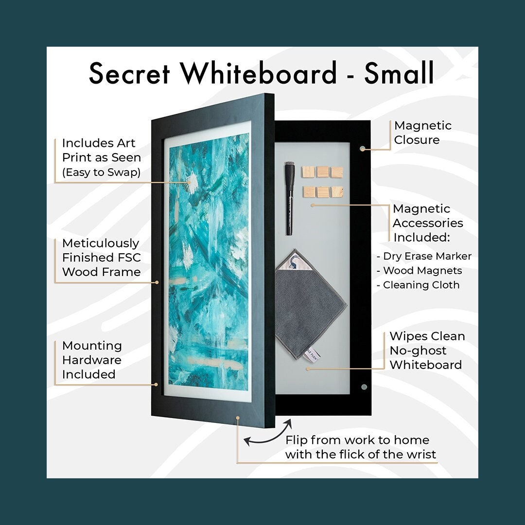 Secret Whiteboard Hidden Whiteboard Photo Gifts Etsy