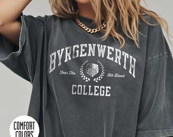 Camiseta unisex de algodón de peso pesado/medio para juegos Bloodborne Comfort Colors de Byrgenwerth College