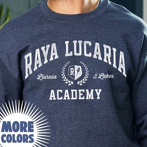 Raya Lucaria Academy Crewneck Unisex, Soft Vintage University Sweater for Gamers, Elden Ring Themed Dark Souls Apparel Gift Idea for Nerds