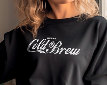 Sudadera de cuello redondo Cold Brew, regalo para amantes del café