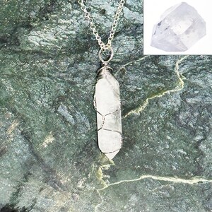 Clear/White Quartz Point Necklace