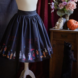 Skirt 'fox wedding' / 100%cotton / plus size