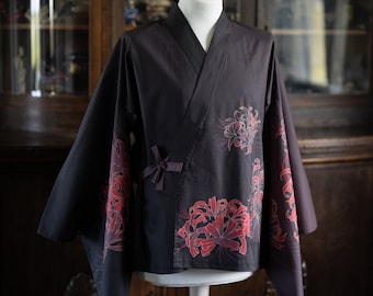 samue top ‘higanbana’ / kimono sleeves / plus size