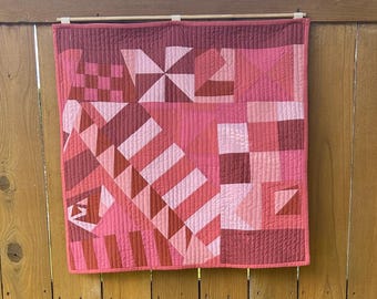 Large Modern Quilted Wall Hanging