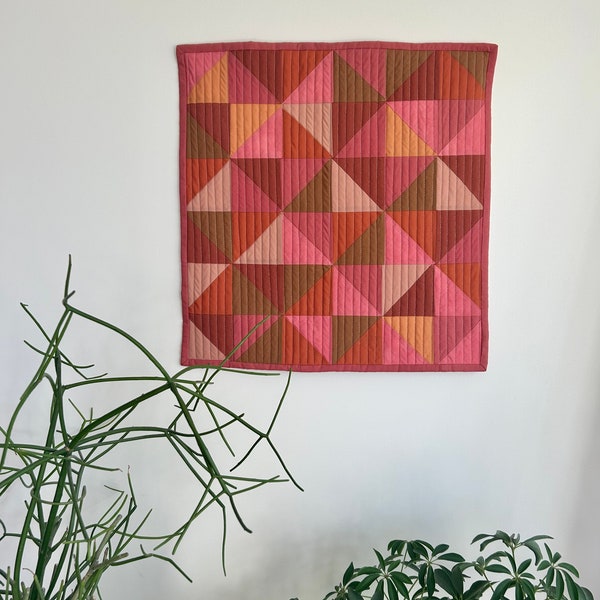 Modern Quilted Wall Hanging