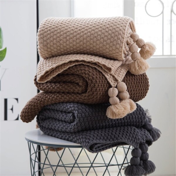 knitted shawl blanket
