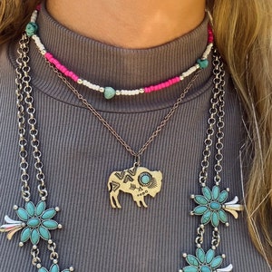 All Your’n Choker - Western Turquoise Choker